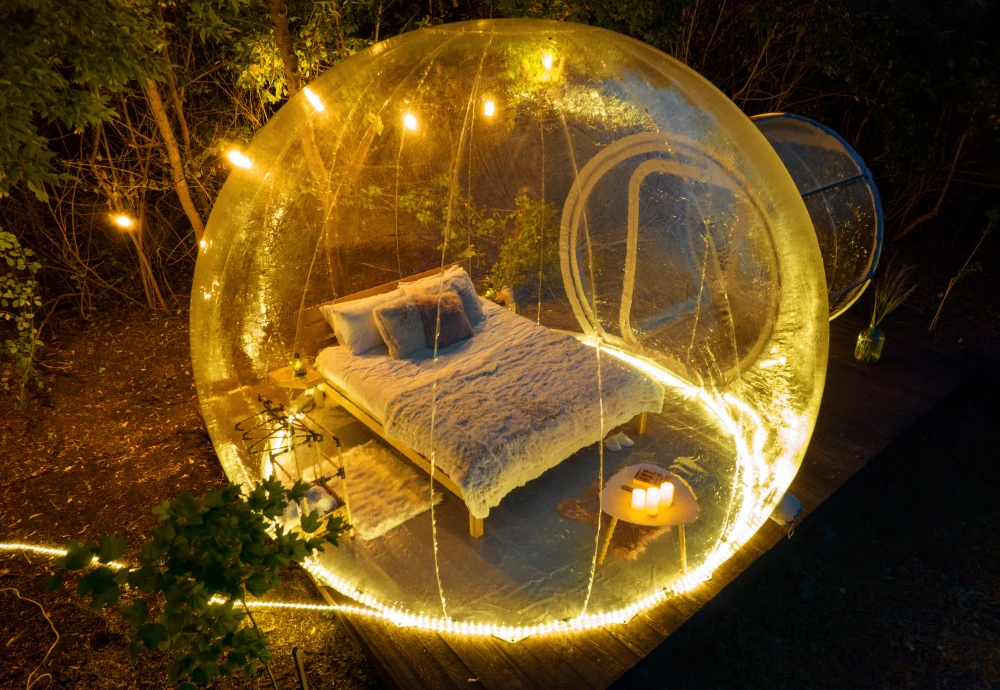 bubble tents for outdoor dining